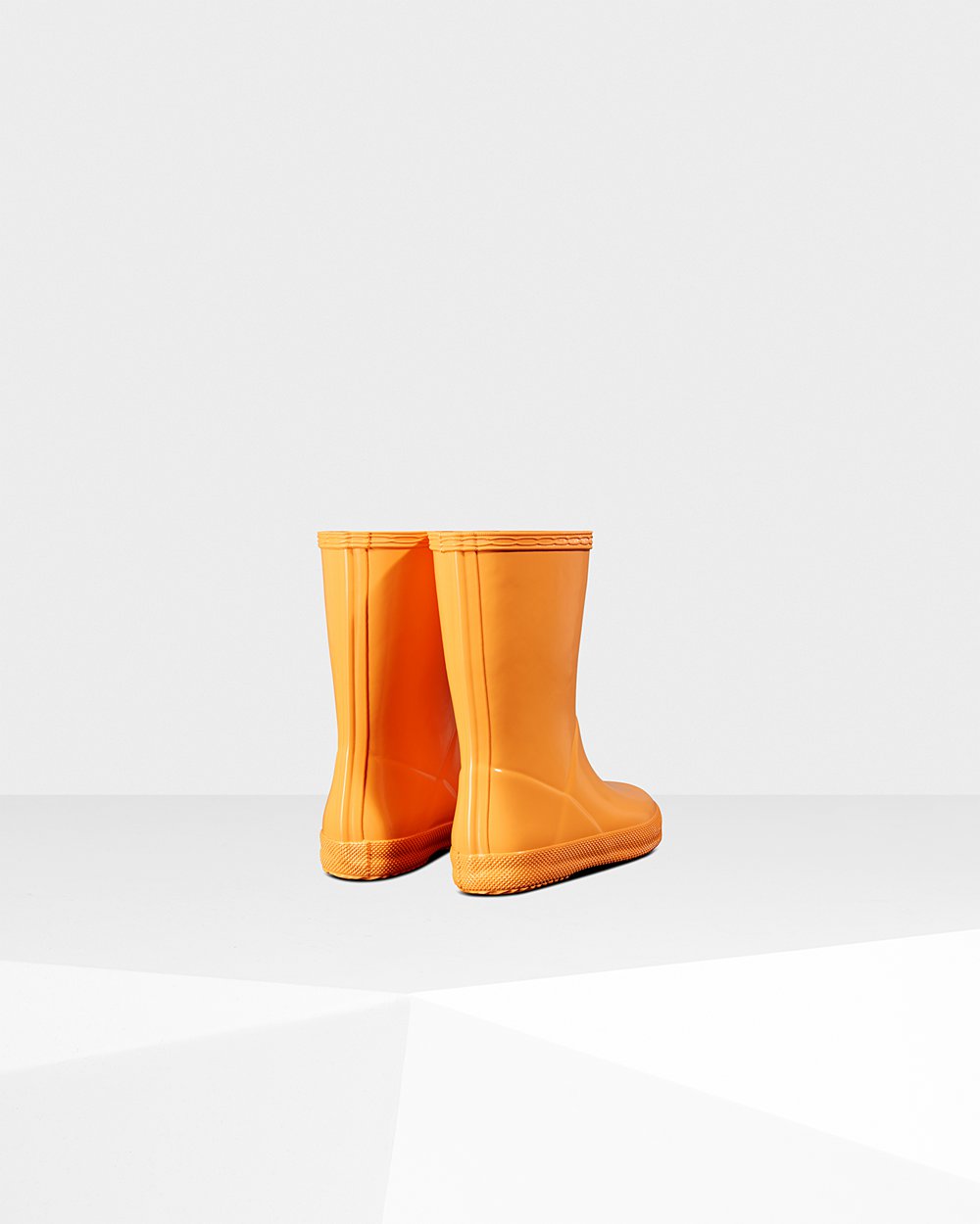 Kids Rain Boots - Hunter Original First Classic Gloss (10KANBUTO) - Orange